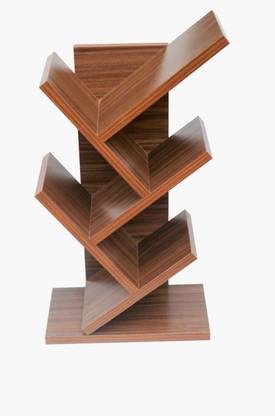 MAHIMART AND HANDICRAFTS Tree Shaped Bookshelf Engineered Wood Open Book Shelf