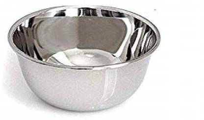 WinMe Stainless Steel Dessert Bowl Stainless Steel Traditional Silver Mini Small Chutney Katori Bowl with 6 Pieces Plastic Handle Spoon Set