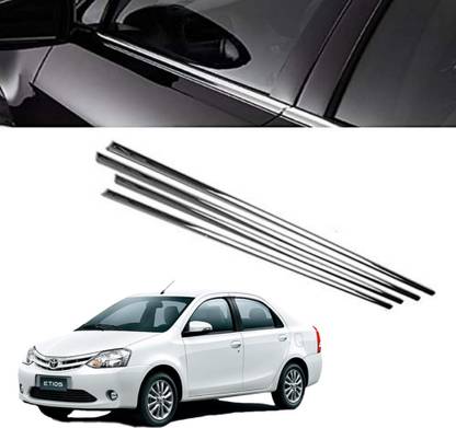 Rimpil Lower Window Garnish Etios Chrome Toyota Etios Side Garnish