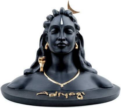 Shv Adiyogi God Adiyogi Bhagwan Shiv Ji Shiv Ji Dhyan Shiv Idol Shiv Ji Decorative Showpiece  -  11 cm
