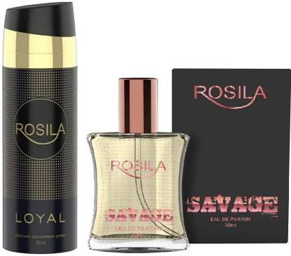 Rosila Loyal Perfume Deodorant Body Spray 200ml(Toxic Free Deo) With Savage Perfume 30ml (Eau De Parfum) Luxury Scent Long Lasting Fragrance | Ideal Gift for Men & Women