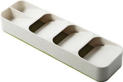 SHIDHMI Cutlery Kitchen Rack Plastic Cutlery Spoon Fork Storage Holder Rack Kitchen Drawer Organizer Tray Cutlery Spoon Fork Storage Tableware Holder Rack Box Kitchen Utensil Flatware Tray
