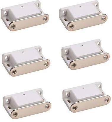PhoeEntM Door Magnet for Cabinet, Cupboard, Wardrobe, Kitchen, Bathroom Office / Door Closer Magnet, Door Catcher Size(45mm X 20mm) Pack of 6 Magnet for Cabinet, Cupboard, Wardrobe, Kitchen, Bathroom Office / Door Closer Magnet, Door Catcher Size(45mm X 20mm) Pack of 6 Wall Mounted Door Stopper