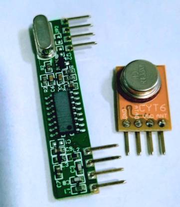 KitsGuru RF ASK module Wireless Transmitter + Receiver Pair 433 / 434 MHz Temperature Sensor and Controller Electronic Hobby Kit