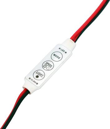 Electronic Spices (Pack of 1) 3 Keys LED Mini RGB Controller for 5050 3528 RGB LED Strip Light Single Led Strip Light Amplifier Controller Light Electronic Hobby Kit