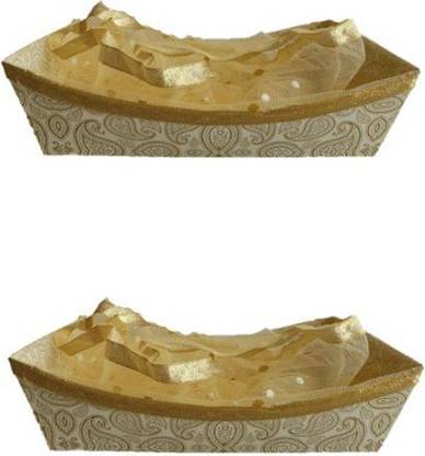 scissors craft Boat Shape Basket Paper Fruit & Vegetable Basket