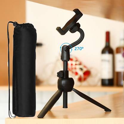 BUFONA B-42Selfie Adjustable Rotatable Specail Live Shooting Bracket with 360 Degree Mount Stand Mobile Holder |Stand Mobile SmartPhone Stand Bracket Live Broadcast stand Making Self Video Multi-Use Selfie Stick Desktop Online Course Video Recording Special Design for Streaming, Video Blogs, Online Classes, Presentation, Creating Product Demos, Vlog,Video Blogging ,Gimbal, Chase Drama Mobile Broadcast Stand Point shoot Camera Single,Monopods , Tripod stand kit With BAG ,Gimbal Stabilizer,Gimbal Monopod Tripod, Monopod Kit, Monopod, Tripod Kit, Tripod Bracket, Tripod Ball Head