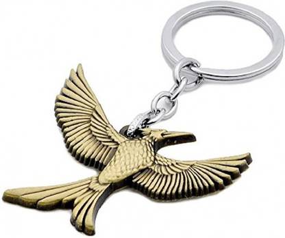 RVM Toys Hunger Games Mockingjay Bird KeyChain Bronze Color Mocking Jay Key Chain for Car Bike Men and Women Key Ring Key Chain