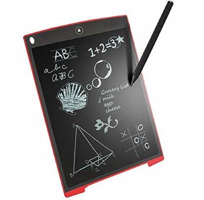 Trade Globe LCD Writing tablet Graphics Drawing Tablet Stylus RuffPad for Kids and Adults at Home, School and Office Tablet Drawing Board/E-Slate/Paperless Memo Digital Tablet 8. 5 Inch RED