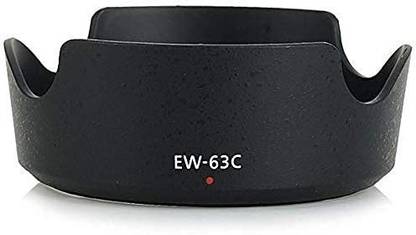 SUPERNIC EW-63C Replacement Lens Hood for Canon EF-S 18-55mm f/3.5-5.6 is STM Lens with Microfiber Cloth  Lens Hood