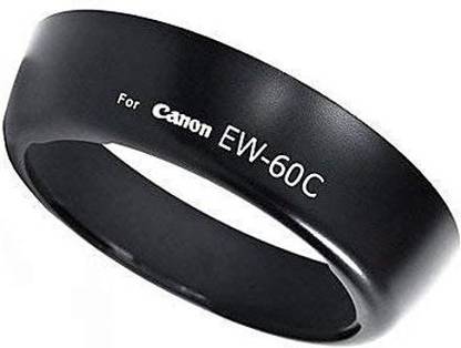 SUPERNIC EW-60 Replacement Camera Lens Hood for Canon EOS Camera Lens EF-S 18-55MM / EF 28-80/90mm Lens (Bayonet) with Microfiber Cloth  Lens Hood