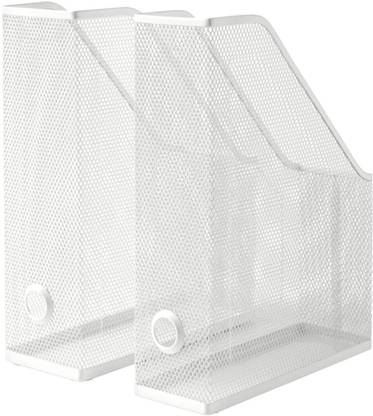 IKEA DRÖNJÖNS Magazine file, white. Table Top Magazine Holder