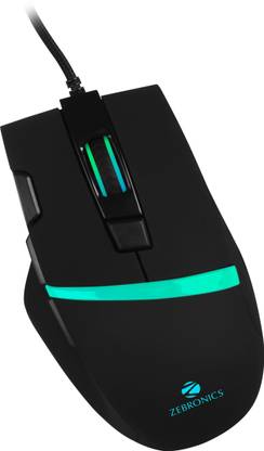 ZEBRONICS Zeb- Tempest Wired Ambidextrous Optical  Gaming Mouse