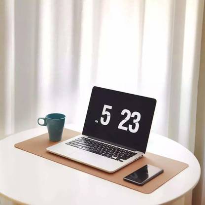 Dhruv Mart Leather Desk Pad Protector,Mouse Pad,Office Desk Mat, Non-Slip PU Leather Desk Blotter,Laptop Desk Pad,Waterproof Desk Writing Pad for Office and Home Mousepad