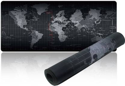 OpenUp Computer desk mat large size world map Non Slip Base Mousepad