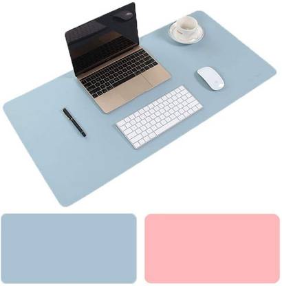 Dhruv Mart Leather Desk Pad Protector,Mouse Pad,Office Desk Mat, Non-Slip PU Leather Desk Blotter,Laptop Desk Pad,Waterproof Desk Writing Pad for Office and Home 80 X 40 CM Non Slip Base Mousepad