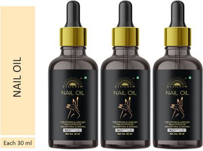Desi Crew 100% Natural Nails Strong Oil For Cuticle Care, Nail Growth & Strength 30 ml Pack Of 3 Bottle 90 ml