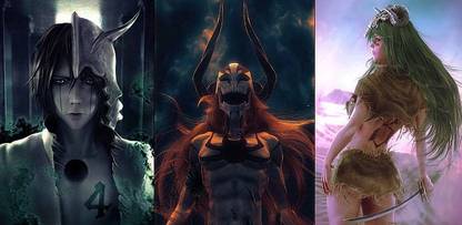 Bleach Kurosaki Ichigo Espada Nelliel Tu Odelschwanck Matte Finish Poster Photographic Paper