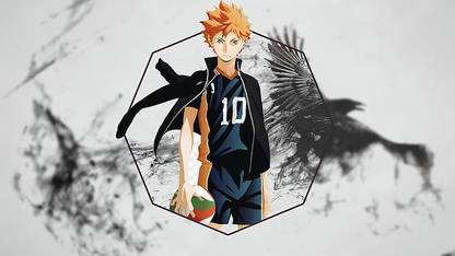 Haikyuu Hinata Shouyou Raven Voleibol Hd Matte Finish Poster Paper Print