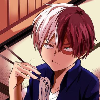 Boku No Hero Academia Todoroki Shouto Eating Anime Matte Finish Poster Photographic Paper