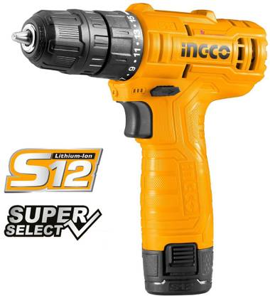 MALFAH ENTERPRISES Ingco Lithium-Ion cordless drill CDLI12415 Ingco Lithium-Ion cordless drill CDLI12415 Cordless Drill
