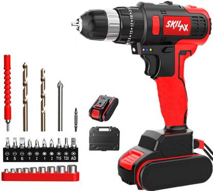 SKIL AX Cordless Pistol Grip Drill 12V with Accessories & Carry Case SKL2740A1 Cordless Drill