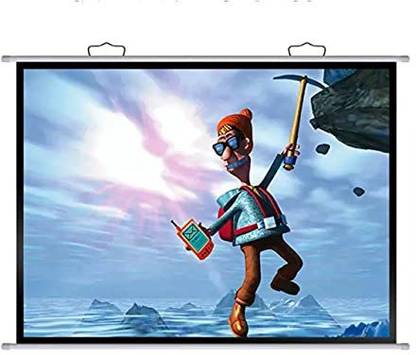 royality Map Type Projector Screen 9 Feet (W) x 5 Feet (H) - 120" Inch Diagonal Aspect Ratio 16:9 Format, Supports UHD, 3D and 4K Projector Screen (Width 275 cm x 153 cm Height)
