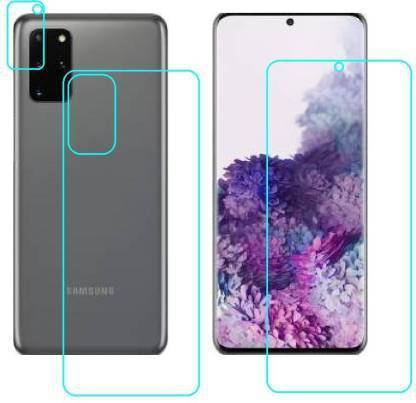 sky wings Front and Back Tempered Glass for Samsung Galaxy S20 Plus 5G FB Camera (Flexible)
