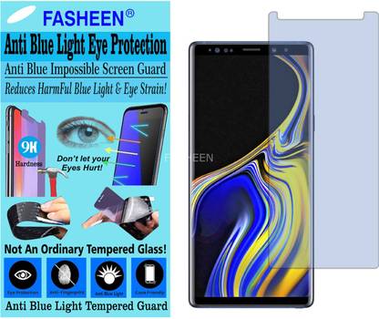 Fasheen Tempered Glass Guard for SAMSUNG GALAXY NOTE 9 (Impossible UV AntiBlue Light)