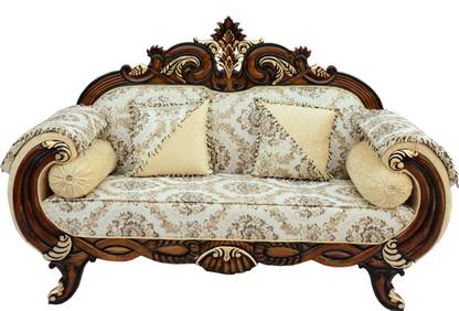 W.S.HANDICRAFTS A beautiful sofa set for your living room, bedroom, office and home Fabric 2 Seater  Sofa