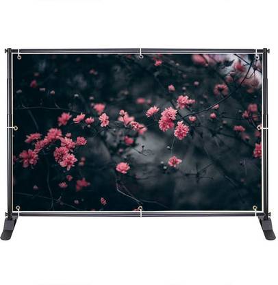 SD product Heavy Duty Backdrop Stand Perfect for Your Studio Photography or Videography (8x8 ft) with Carry Bag Tripod (Black, Supports Up to 6000 g) Tripod