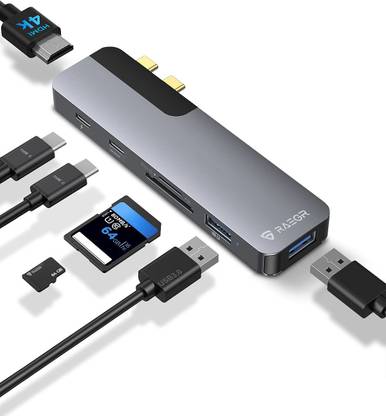 RAEGR RapidLink 1550 6 in 2 Multiport USB C to LAN RapidLink 1550 RG10238 USB Hub