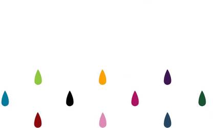 Comet Busters Multicolor Tear Drop Velvet Bindis (10 mm) (BIN999) Forehead Multicolor Bindis