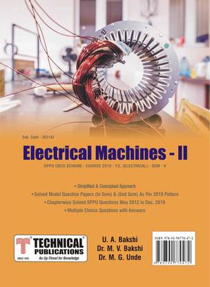 Electrical Machines-II for SPPU 19 Course (TE - SEM V - ELECTRICAL- 303142)