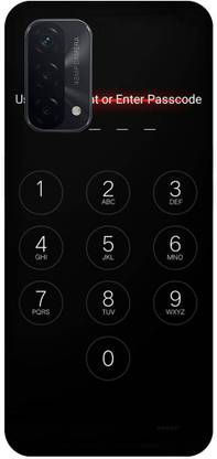 UMPRINT Back Cover for Oppo A74/CPH2263 Passcode Screen Unlock Printed Back Cover