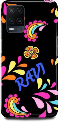 DIKRO Back Cover for Oppo A54, CPH2239, RAVI, NAME, ALPHABET, LETTER