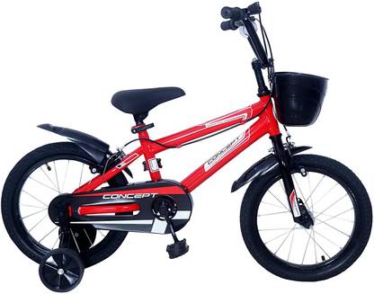 CAYA Concept 16" Smart Red Caliper Brakes, Lightweight Kids Bikes 16 T (inch) BMX Cycle