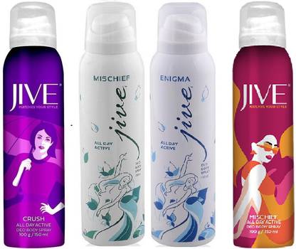 JIVE NEW CRUSH NEW MISCHIF ENIGMA OLD MISCHIEF Body Spray  -  For Men & Women