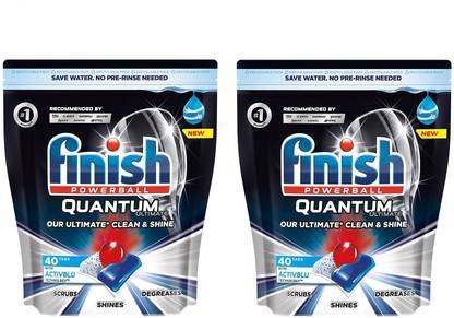 Finish Quantum Ultimate 40 Tablet Pack of 2 Dishwashing Detergent