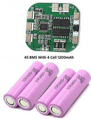 Stookin BMS Protection Board 4S 20A 11.1V 12.6V With 4Cell 18650 Li-Ion Lithium 1200 mAH Battery Combo Electronic Components Electronic Hobby Kit Electronic Components Electronic Hobby Kit