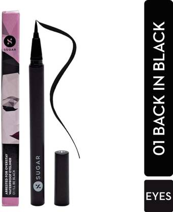 SUGAR Cosmetics Arrested For Overstay Waterproof Eyeliner- 01 I'll Be Black 0.55 ml