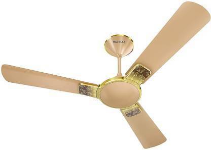 HAVELLS Enticer Art 1200 mm 3 Blade Ceiling Fan (Beige, Pack of 1) with 1 Year Warranty 1200 mm Ceiling Fan