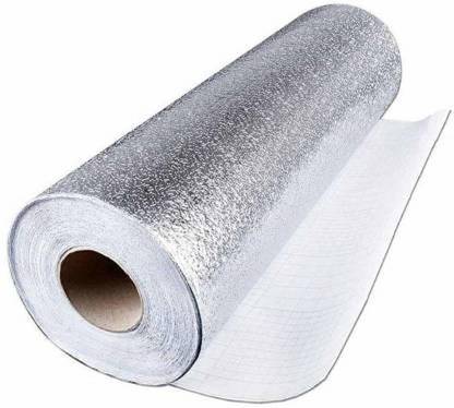 SWISS WONDER IIV-314-KM-Kitchen Foil Wallpaper Stainless Steel Contact Paper Kitchen Oil Proof Waterproof Sticker Aluminium Foil