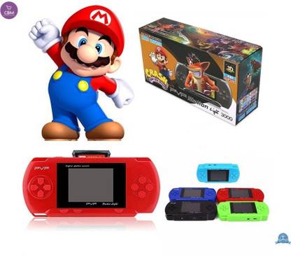Amber PVP Station Light 3000 3D World 8bit Hand Video Game Console Handheld Gaming Console