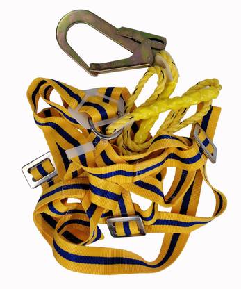 Japsin Heavy Duty Safety Belt with Auto Scaffold Hook Single Rope Full Body Harness