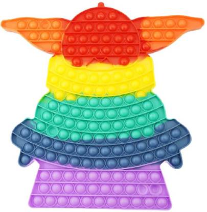 WHITE POPCORN Big Size Pop Big Pop This Giant Pop Pop It Big Size Big Pop It Pop Game Board (Big-Baby Yoda)