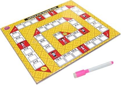 Little fun educare Math Slate (Both are Reusable) Educational Board Games