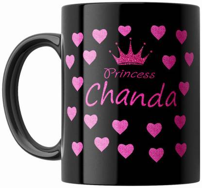 P89M Gift 'Chanda' Name Coffe Ceramic/Coffe (330 ml) Ceramic Coffee Mug