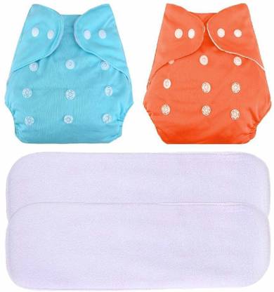GRAYSEE Baby's All in One Washable Reusable Adjustable Cloth Diapers, Pocket Diapers, Diaper Nappies with 5 Layers Bamboo Charcoal Diaper Insert