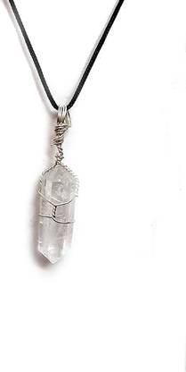AIR9999 Natural Clear Quartz Crystal Double terminated Pendant For Men And Women Quartz Crystal Pendant